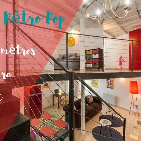 Le Loft Retro Pop : Centre/port/plage Apartment